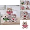 Creative Cartoon Plush Christmas Bear Keychain Charming Accessory For Bags