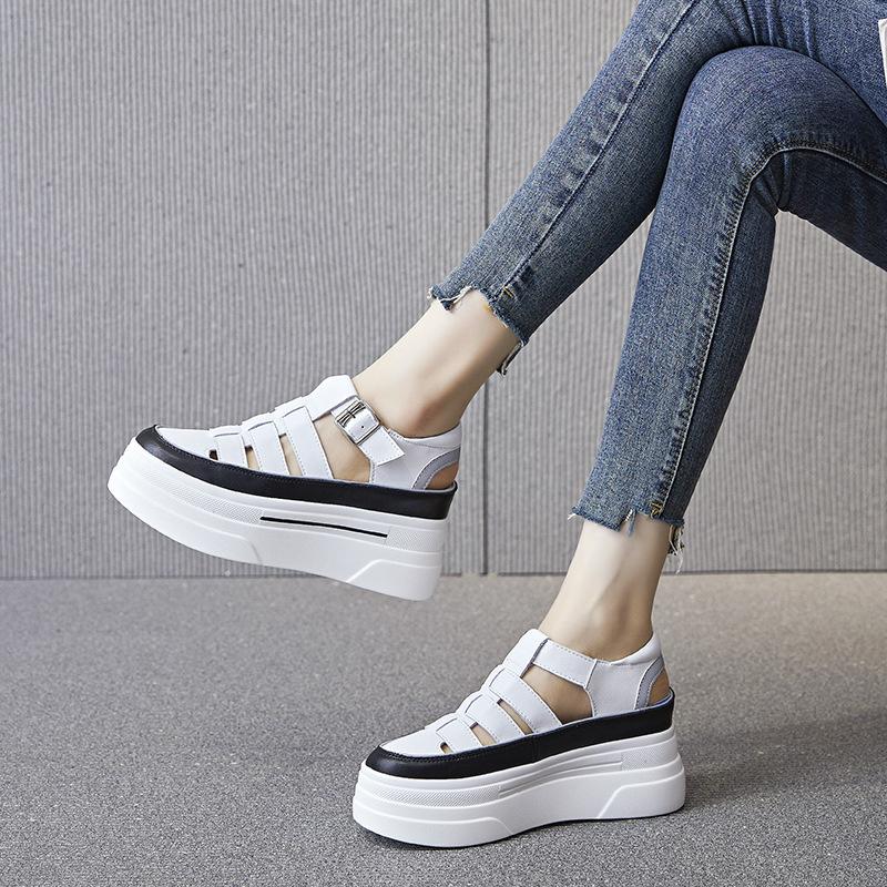 Summer new breathable inner heightening platform sandals sports and leisure sub M1
