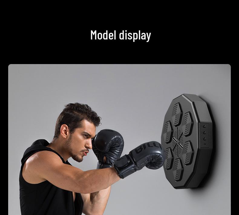 Children's Bluetooth Music Boxing Target with Adjustable Levels for Home Fitness