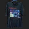 Vintage 90's Deep Purple English Rock Band Black Large T Shirt Deep Purple Tour Song List Back Hit Shirt Genre Hard Rock Heavy Metal Size L