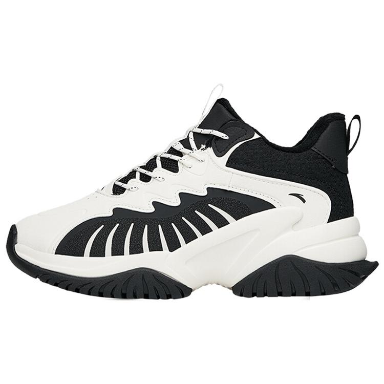 

New ANTA Casual Shoes Women s Low top Black/Ivory White 122148985-3 38.5