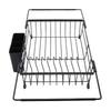 Expandable Dish Drying Rack in Sink Iron Kitchen Utensil Dish Holder Drainer Space Saving for Dishes Plates Bowls