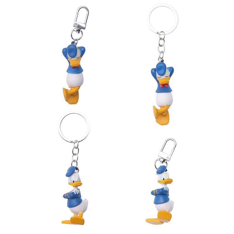 Anime Figure Donald Duck Keychain Action Backpack Key Chain Decoration Collection Statue Toy Birthday Gift Poseable Articulated Scale Detailed Movable