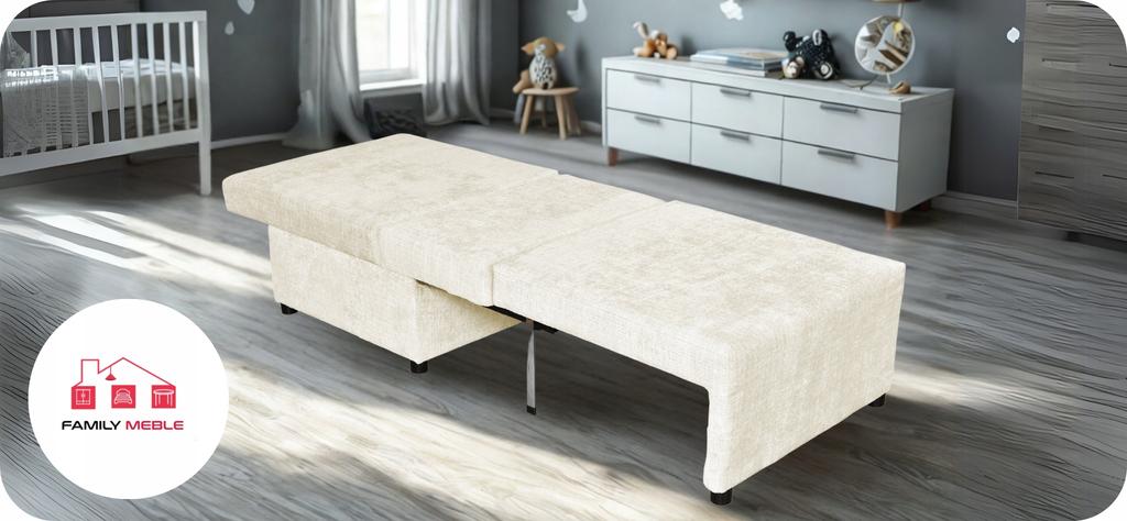 Fold-out Armchair with Sleeping Function KIMO Bedding Container Ramona Brown