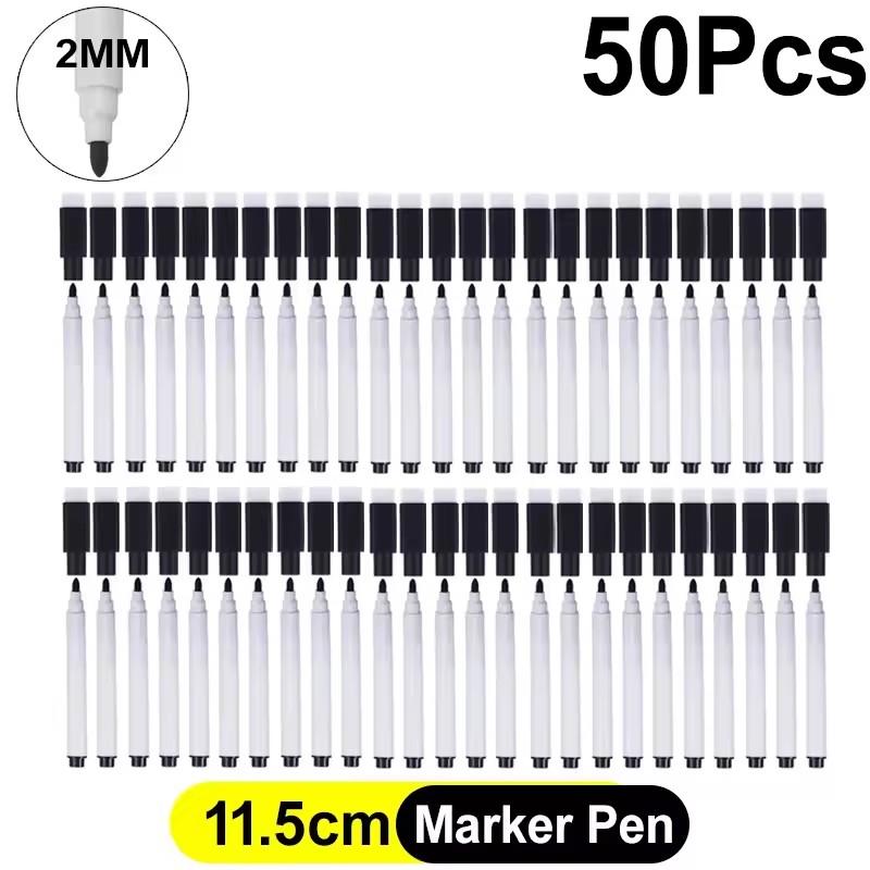 Magnetic Dry Erase Markers with Eraser Cap White Board Marker for Office Whiteboards Drawing Pen Dry Erase with Built-in Eraser
