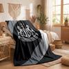 Newcastle United Football Print Flannel Blanket Soft Warm Sofa Bed Throw Blanket For Home Office Bedroom