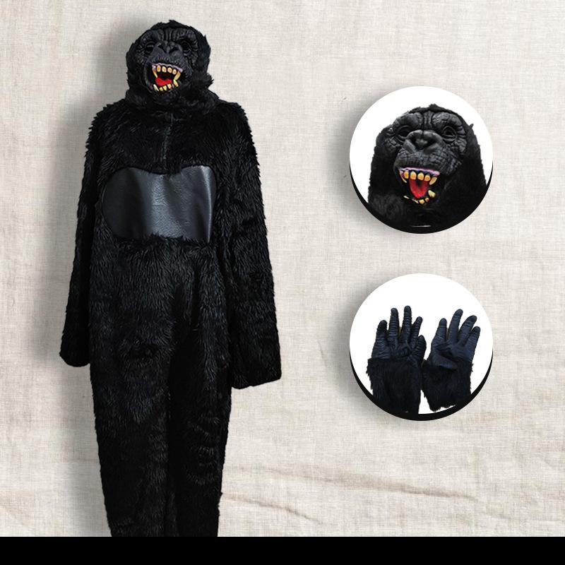 Halloween gorilla cosplay chimpanzee animal onesie