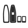 4Pcs For BMW F30 F35 3 Carbon Fiber Interior Door Window Lifter Control Switch Decor Armrest Panel Trim Car Styling Accessories