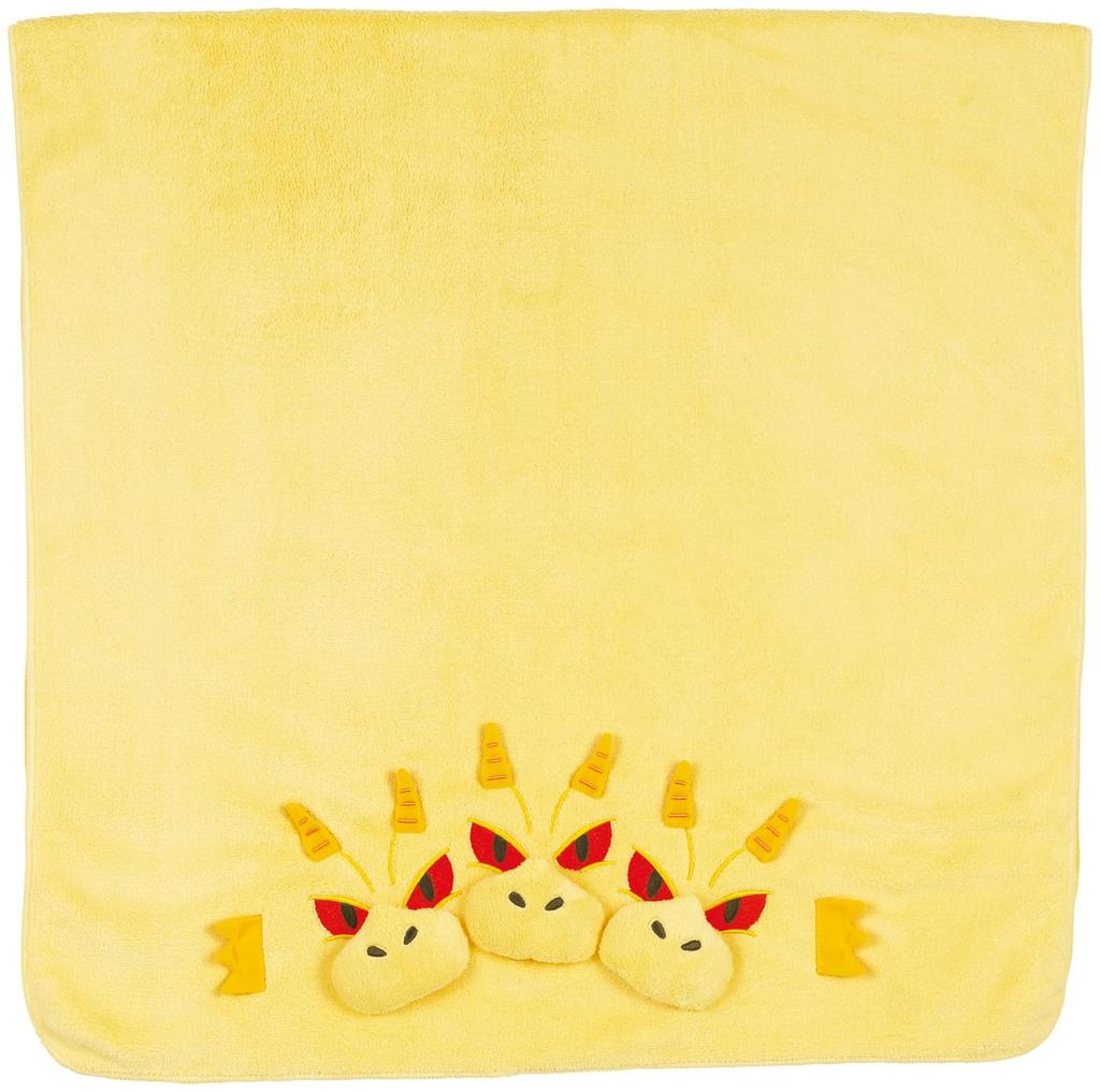 Skater Bath 60cm x Godzilla King for Absorbent, Quick-Drying Towel, 120cm, Ghidorah, Boys, TODR1-A