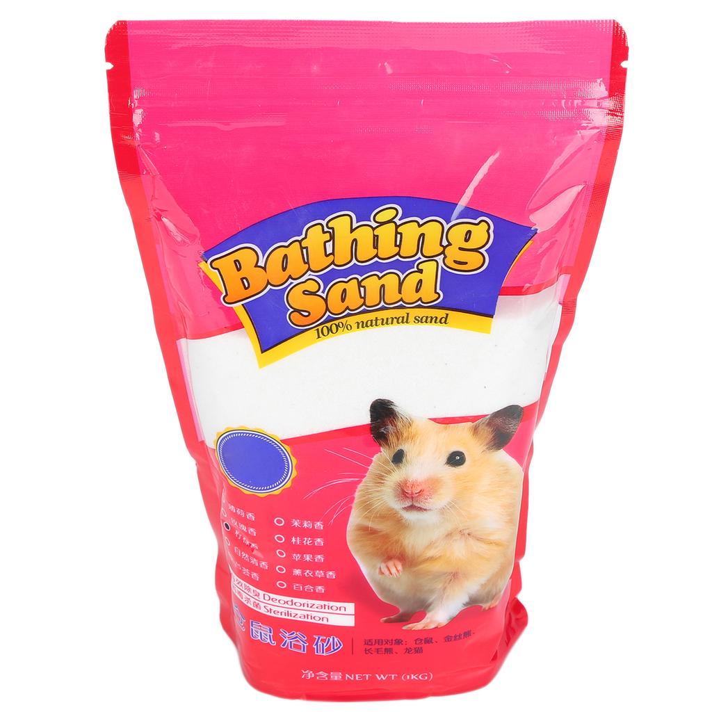 1kg Hamster Bathing Sand Small Pet Shower Cleaning Deodorizing Tool Pet Supplies