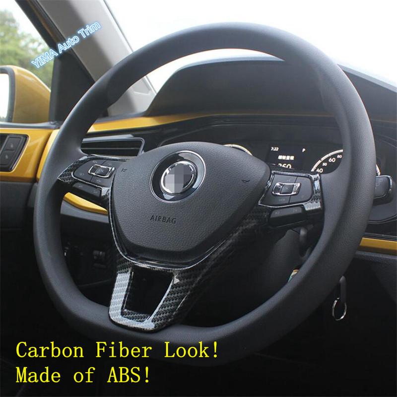 For Volkswagen Arteon 2018   Carbon Fiber Look / Matte Auto Steering Wheel Decor Frame Cover Trim Interior Accessories