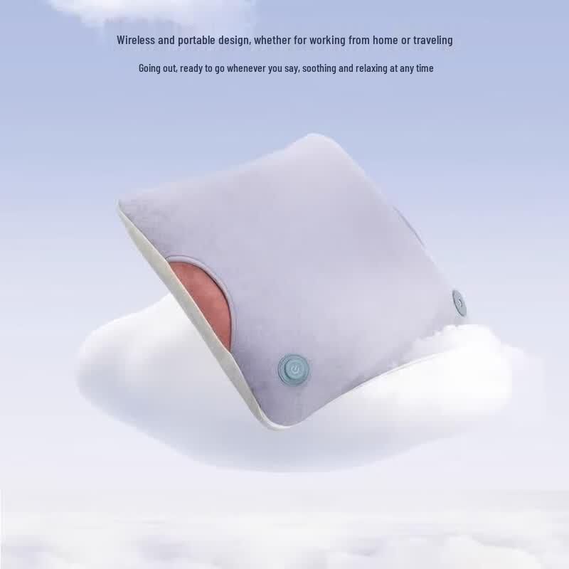 Aux Portable Wireless Heated Kneading Massage Cushion CN Plug (adapter Included)