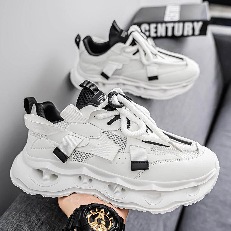 Men's shoes 2025 new autumn breathable casual versatile sports trendy shoes youth lightweight trend platform dad shoes