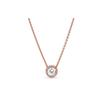 Classic and Elegant 925 Silver Clavicle Chain Women's Rose Gold 386240CZ