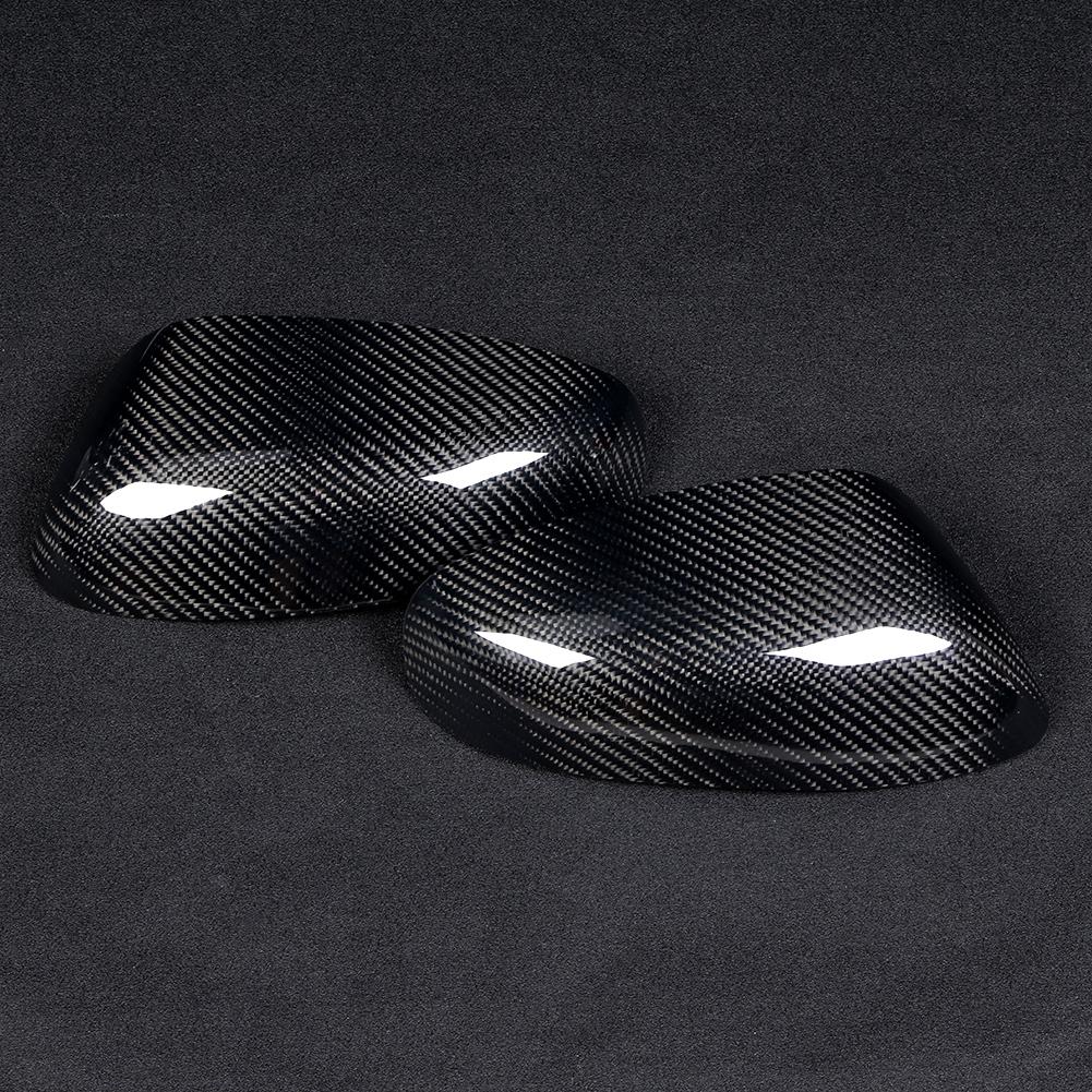 2pcs Carbon Fiber Rearview Mirror Housing Cover Fits for Mazda RX8 20012010