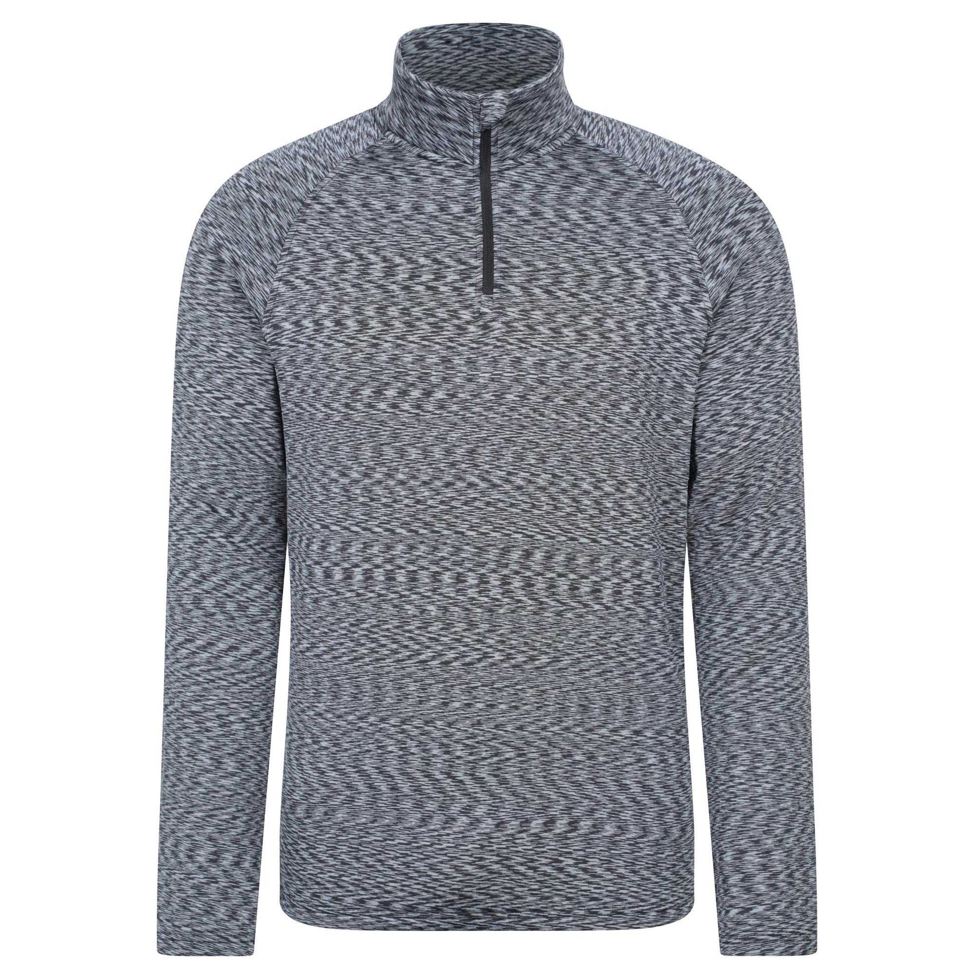 Mountain Warehouse Hombre Power Cremallera de Cuarto Capa Media L negro