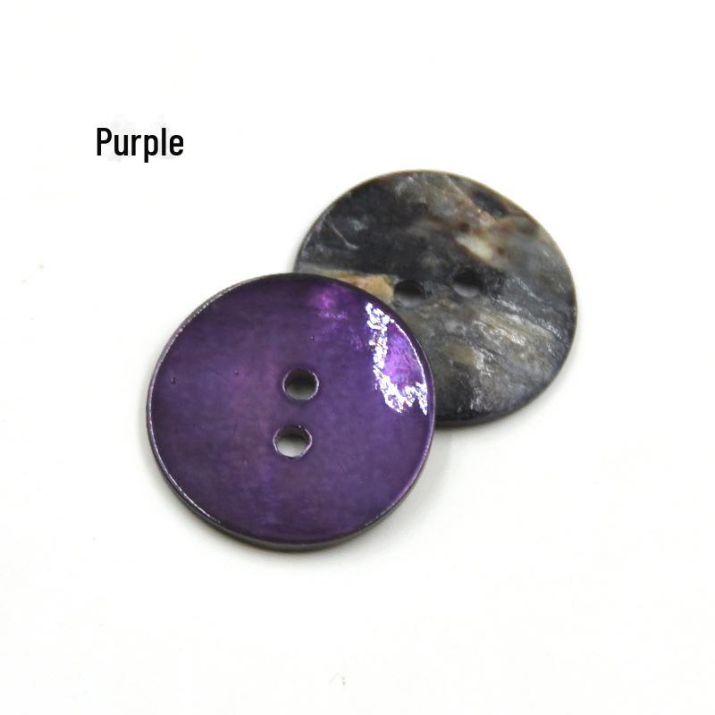 Natural Shell Spray Painted Button Sweater for Children