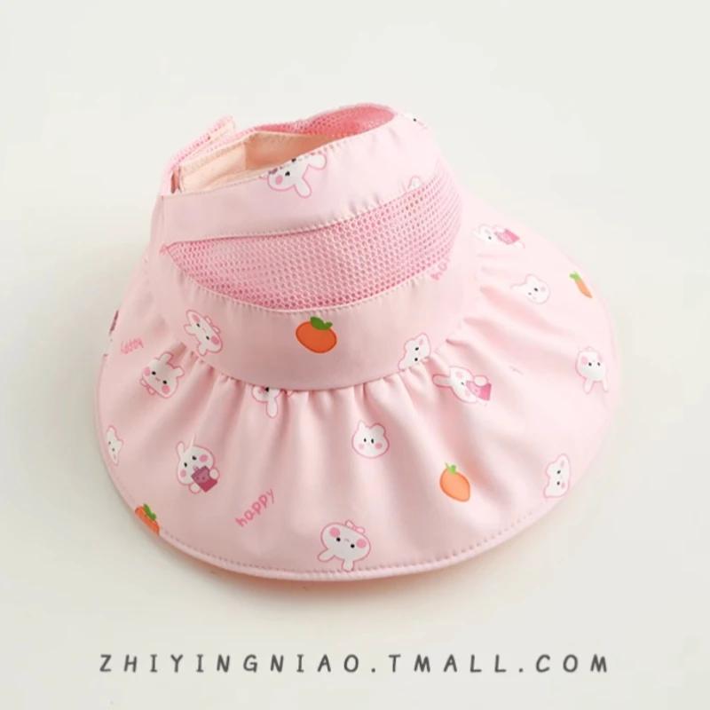 

Cute UV Protection Bucket Hat Soft Mesh Cartoon Animal Mesh Cap Thin Sun Hat Baby Boy Girl