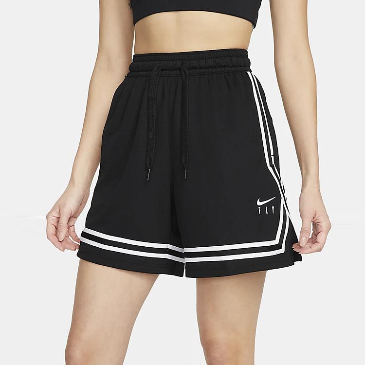 Nike Logo Pruhované Rovné Sportovní Šortky Dámské šortky Černá DH7326-010