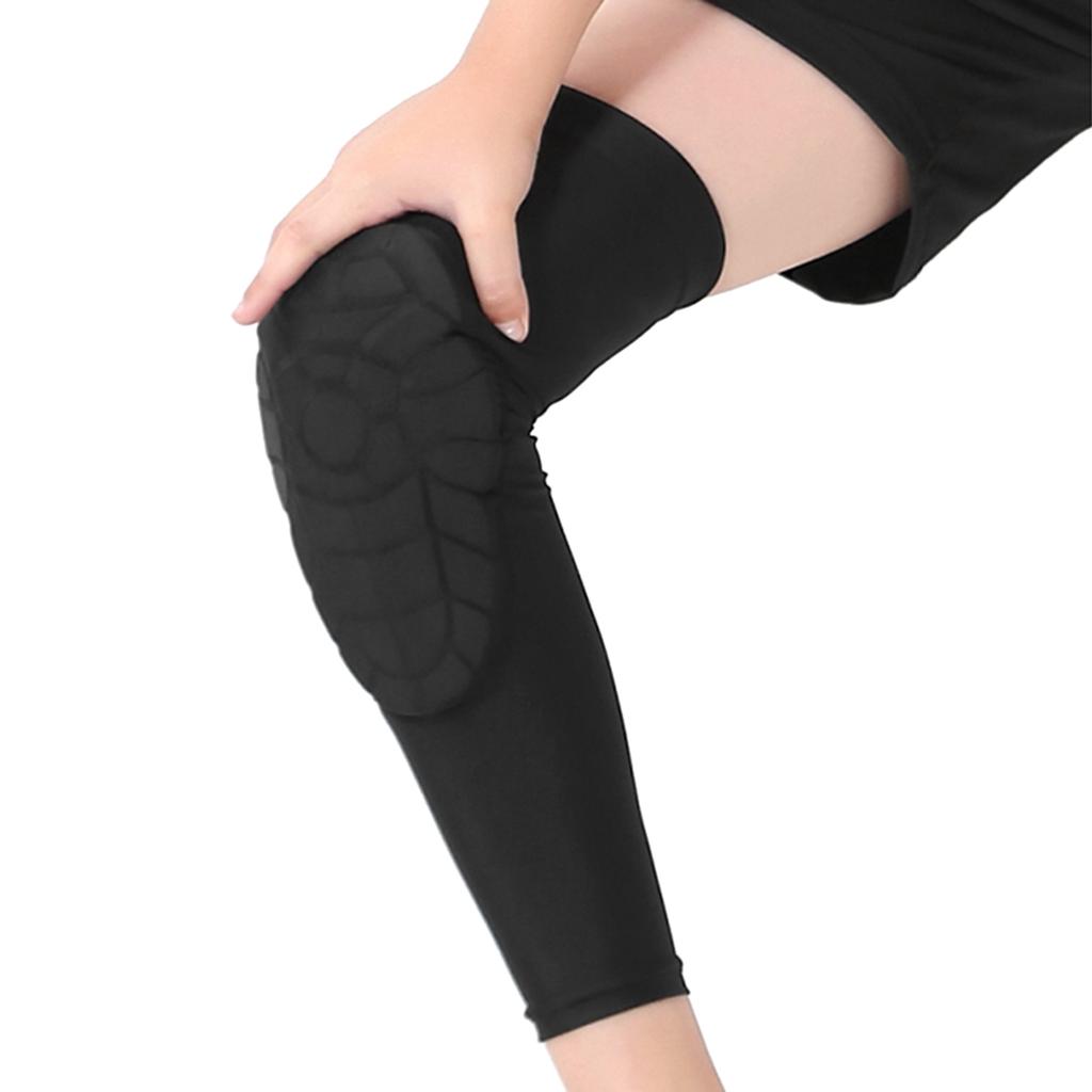 Kids Leg Sleeves Anti Slip Leg Sleeves with Protective Knee Pads for Basketball Volleyball Skating