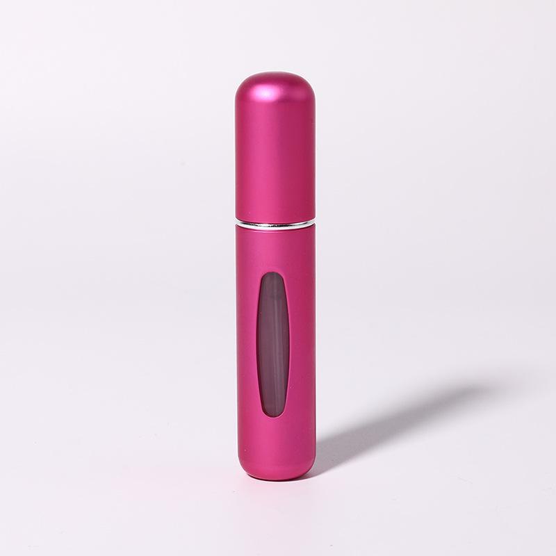 

Флакон для духов с круглой головкой из анодированного алюминия объемом 8 мл, многоразовый, для путешествий 8ml perfume sub-bottle розы красного