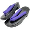 Eiza Geta Sandals with Thick Perfect for Japanese and Halloween E124 Size Soles, Cosplay, Clothing, Photography, Events, (Black/Purple, 23.0cm)