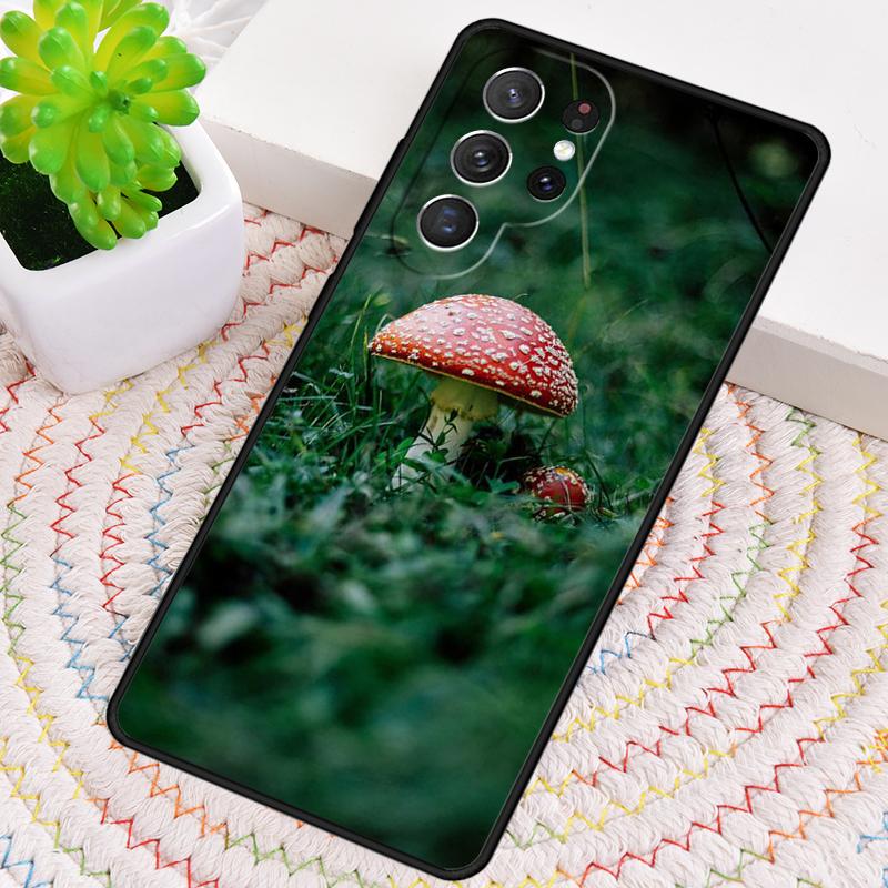 Mushroom Forest print Silicone Phone Case For Samsung Galaxy note 10 pro S26 S25 S24 S23 S22 S21 Plus S25Ultra Capa Cover