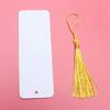 Set Of 10 White Paper Bookmarks with Tassels Handmade Reading Bookmarks Supplies for Kid Adult Art Painting Project