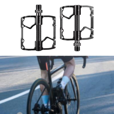 Bike Pedals Sturdy Bicycle for Riding Essentials Components Repairing Black