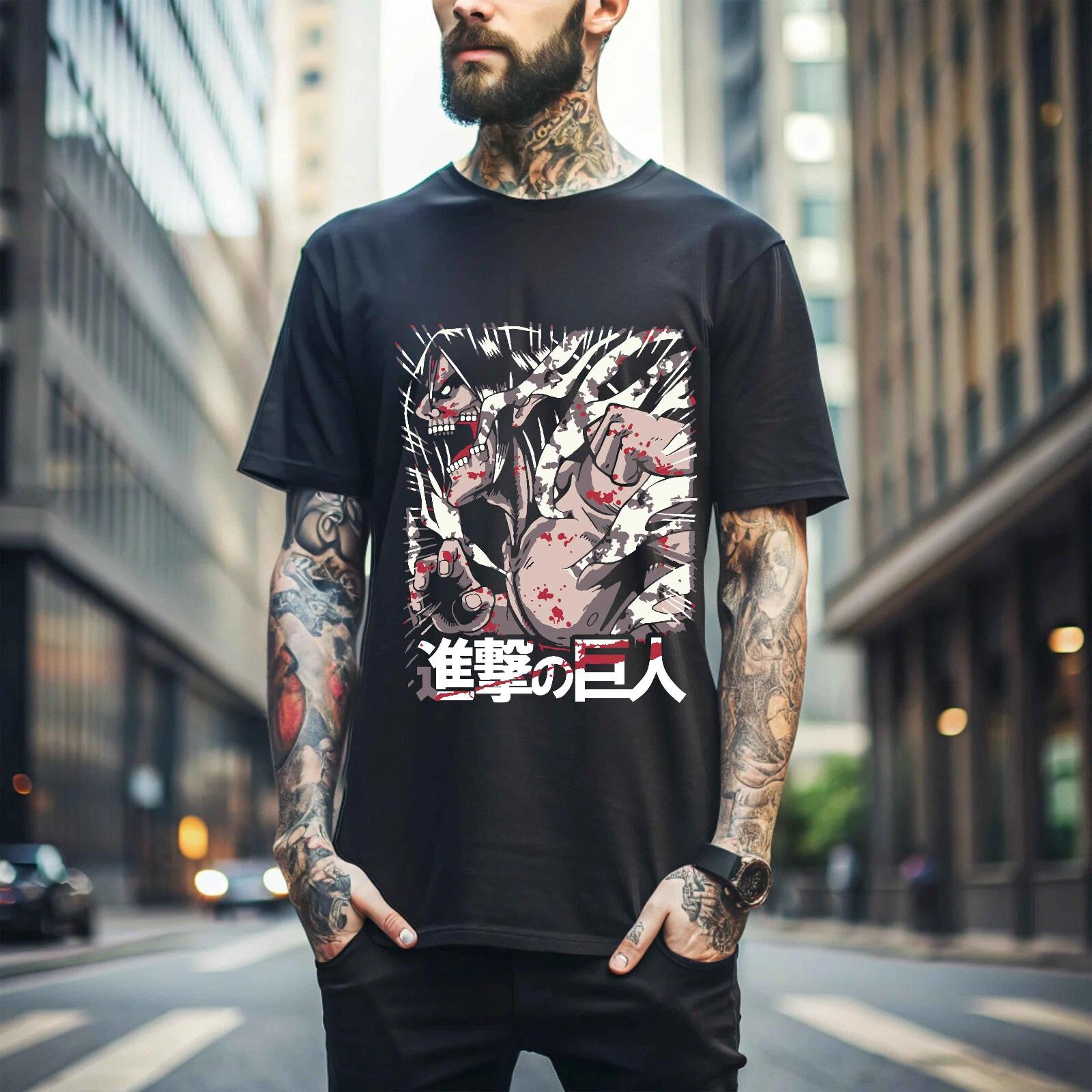 MENS WOMENS Attack on Titan T-shirt Mikasa Shingeki No Kyojin Anime AOT Gift shirt Gift 169 S