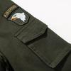 Herrenjacken Freizeit Einfach Reißverschluss Fliegerjacke Stehkragen Stickerei Schlanke Jacke