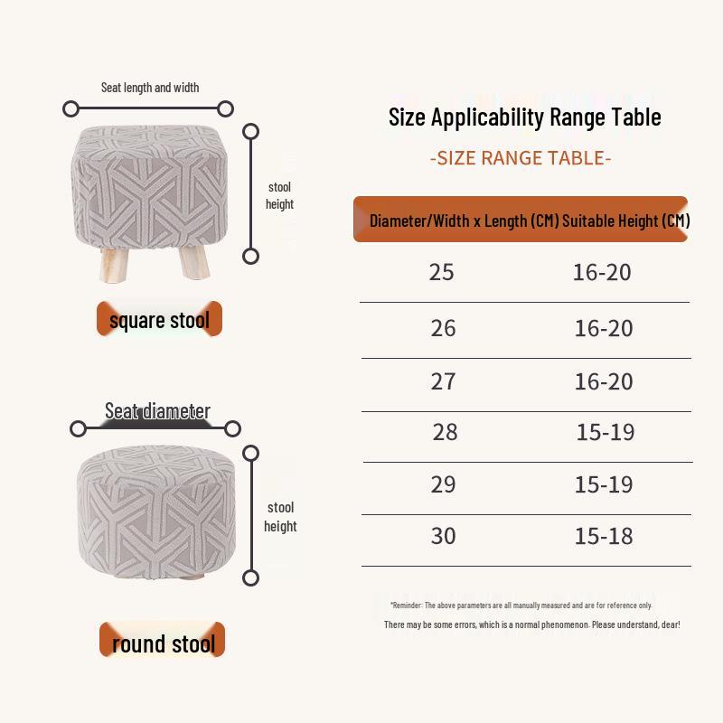 Universal Multi-Shape Stool Cover: Round, Rectangular, and Shoe Changing Stool Protector