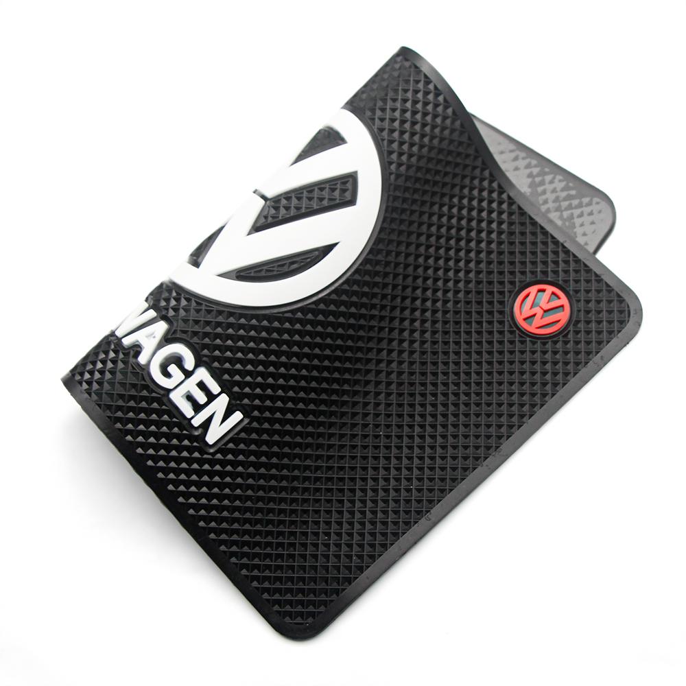 1Pc Car Dashboard Anti Slip Mats Phone Silicone Pad Auto Accessories For VW GTI Polo Golf Tiguan Passat Arteon Touareg CC Taigo Zr0