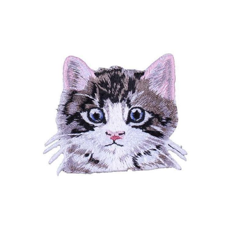 Trendy Cats Pattern Patches Personality Clothes Heat Transfer Appliques for Creative Craft Projects