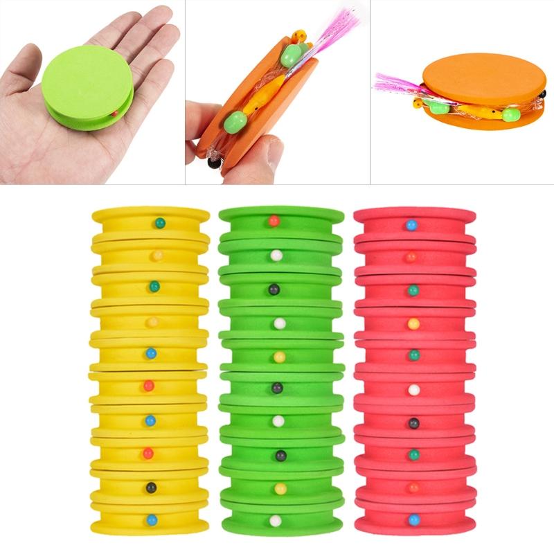 10 st Fiskelina Förvaring Fiskeredskap Skumspole för Flugfiske Tipphållare Linorganisatör Förvaringstillbehör