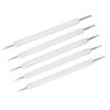 5Pcs Double End Acrylic Rod Round Head Clay Indentation Pen   Sculpting Dotting Tool (Black)