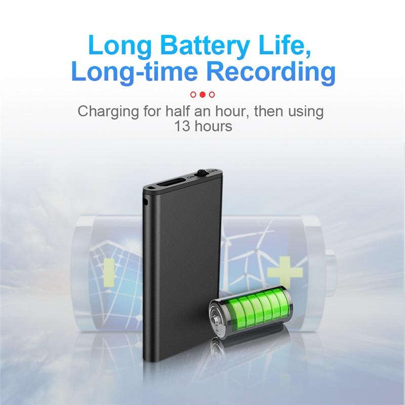 4-64GB Compact Digital Voice Recorder - Miniature Voice Portable Voice-Activated Recorder with Noise Reduction Function and MP3 Player