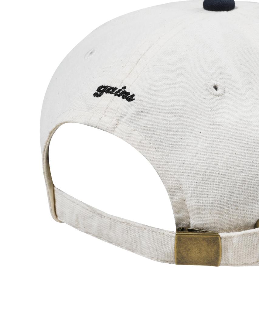 GAINSBORO Life Washed Cap_Cream/Navy