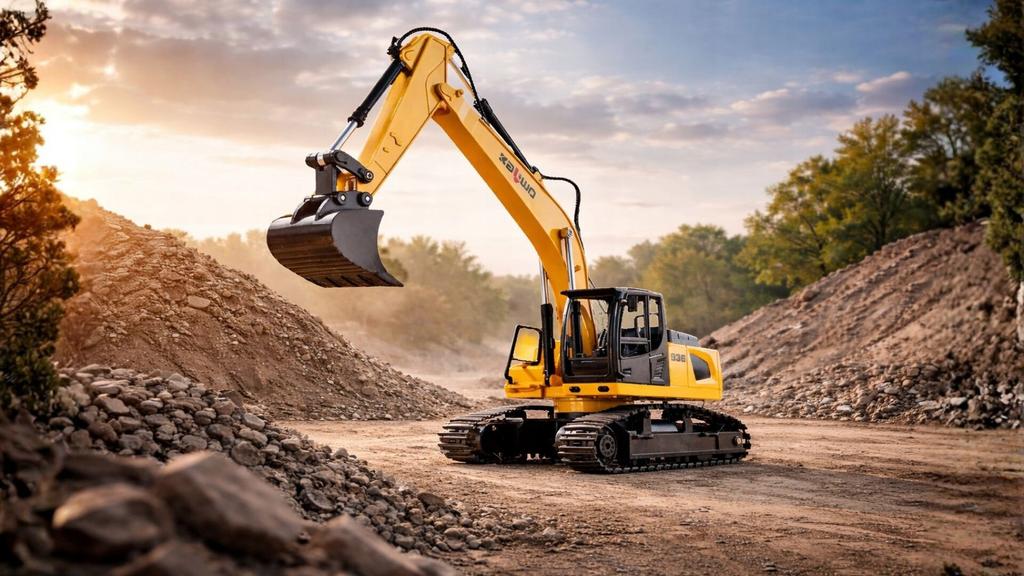 Remote-Controlled Excavator Kaliwo Engineering Vehicle Series 13510H 1 Pc