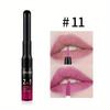 Rossetto a tazza antiaderente Rossetto colorato facile da applicare Lucidalabbra a doppia estremità Matita per labbra Smalto per labbra due in uno