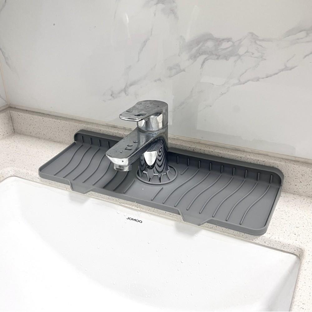 

Легко моющийся коврик от брызг для смесителя, несколько размеров, накладка от брызг для столешницы, для кухни Grey-36x14.5cm