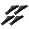 Car Rear Lower Bumper Diffuser Carbon Fiber Style Curved Universal Automobile Modification