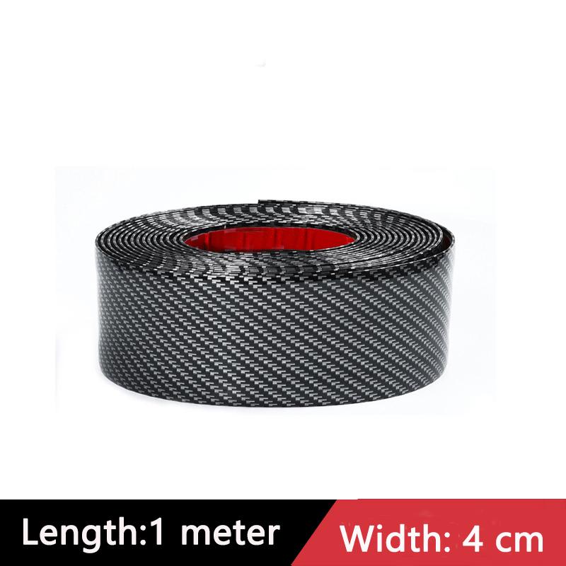 Autocolante de protecție pentru prag de mașină, bandă de cauciuc anti zgârieturi din fibră de carbon, protecție pentru prag de mașină, film autocolant pentru mașină