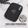 Travel Digital Charger Data Multi-Function USB Cable Storage Bag For Citroen C4 C3 C5 C1 C2 C6 VTS C4L DS3 DS4 DS5 Grand