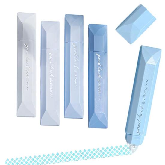 4 Stück Doppelseitiges Klebeband Stifte Scrapbooking Doppelseitiges Klebeband Roller Klebstoffspender Runner für Scrapbooking Journaling Kartenherstellung DIY Basteln