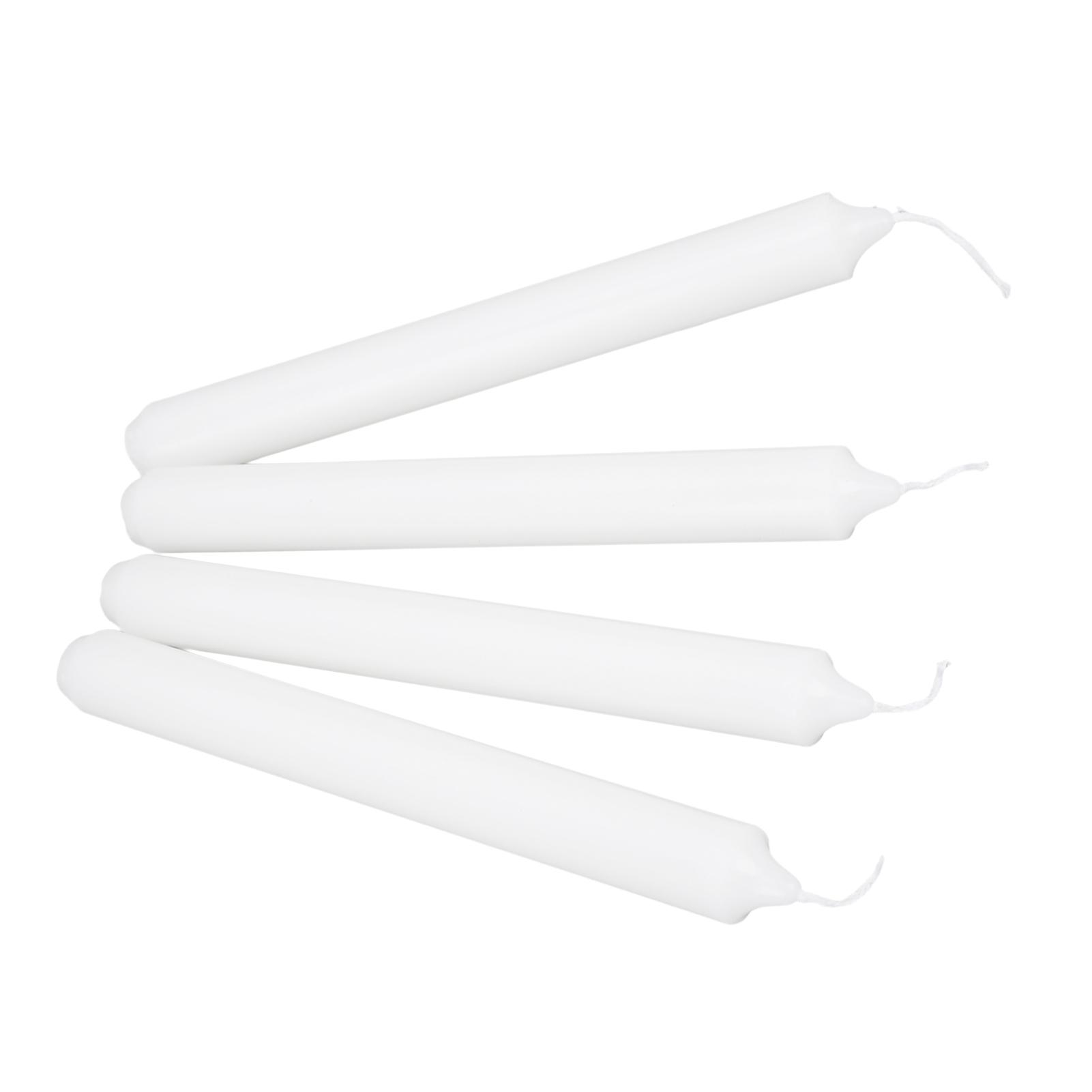 

4 шт., свечи в европейском стиле, белые прямые свечи на шесте, романтический домашний реквизит для ужина при свечах