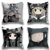 Girls L-Last Tour Pillow Case Anti-dustmite Pillowcase Invisible Zipper Silky Short Plush Sofa Cushion Cover