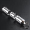 Stylish Cigarettes Container with Keychain Portable Cigarettes Holder Aluminum Metal Cigarettes Storage Tube for Men
