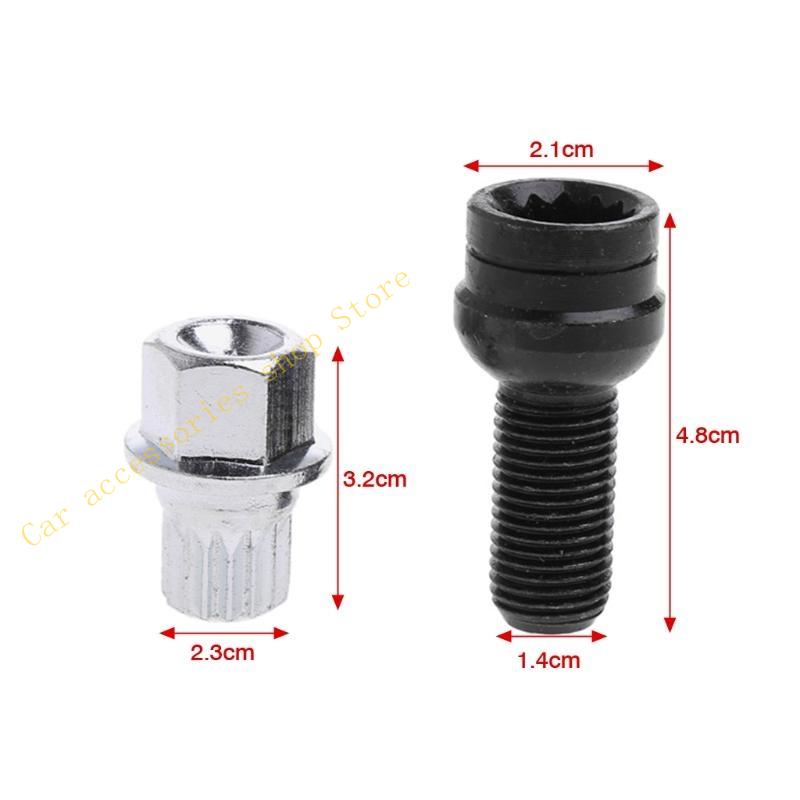 T21E Universal Vehicle Wheel Anti-theft Screw Auto Locking Security Lug Bolt