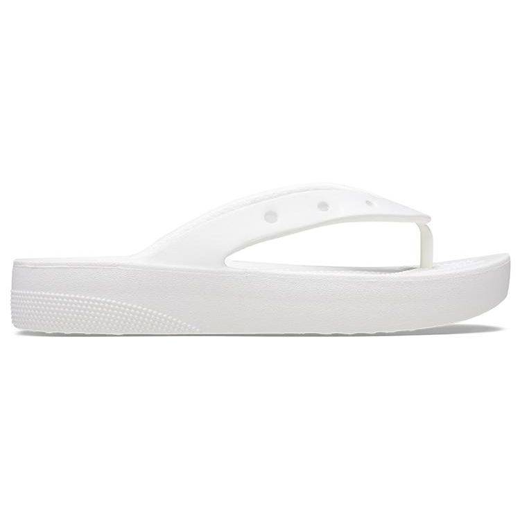 Crocs Classic Cloud Flip Flops Women Footwear White 207714-100